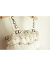 Ivory Beaded Satin Tulle Tutu Flower Girl Dress First Communion Dress